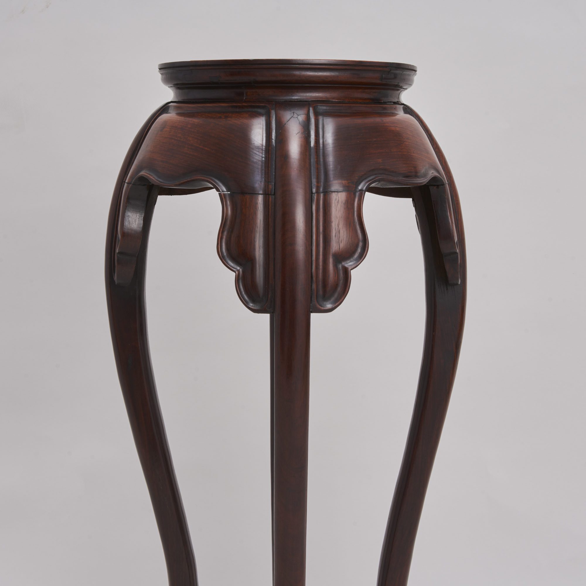 Chinese Marble Top Tall Stand, 20th c. – Showplace